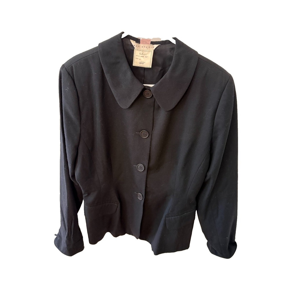 Max Studio Collection 100% Wool Jacket Size 12
